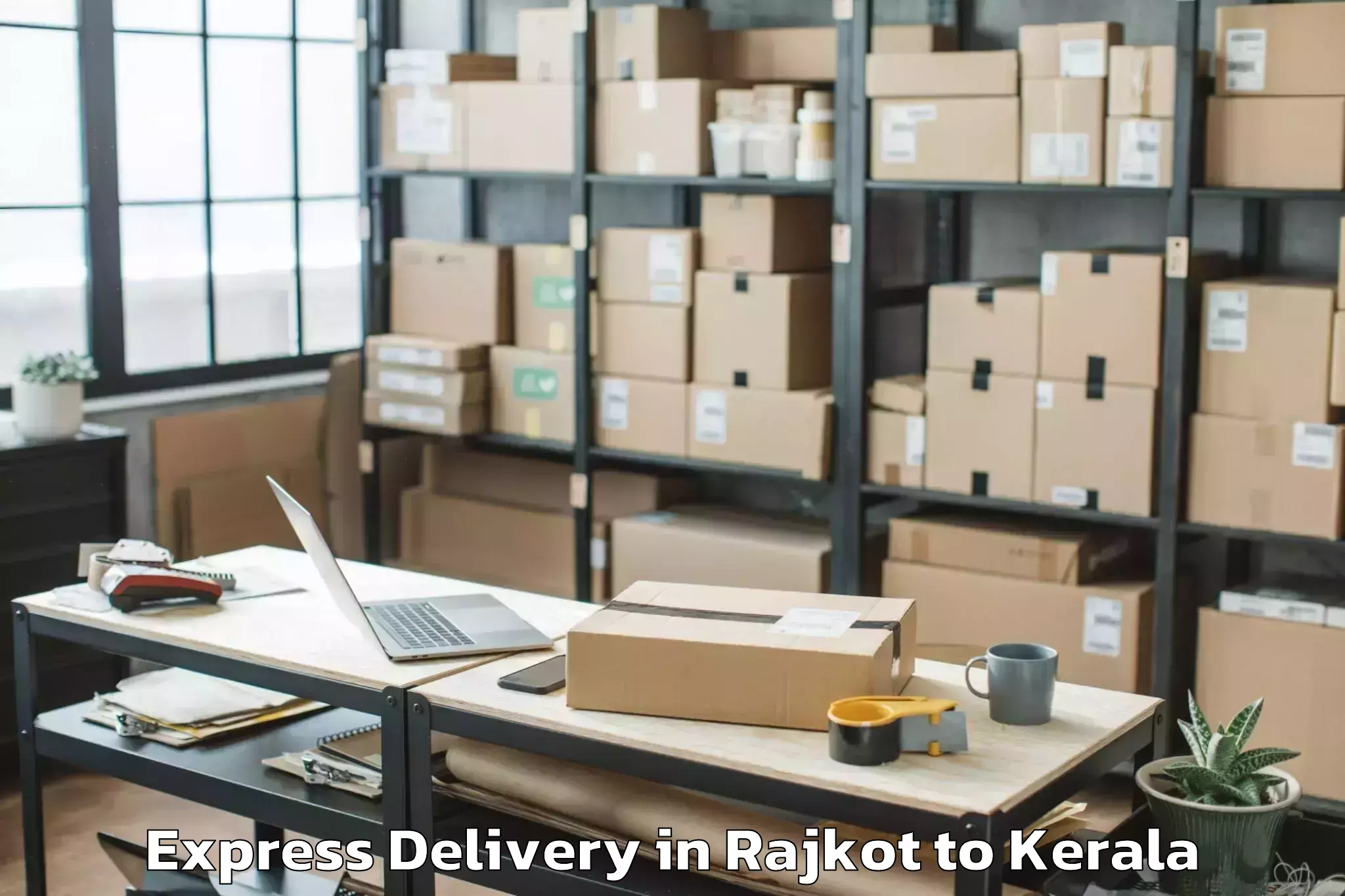 Professional Rajkot to Ponnani Express Delivery